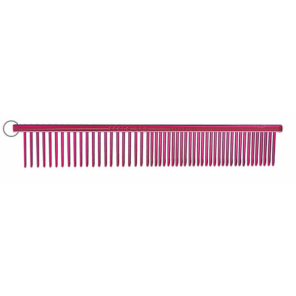 Resco US-Made Combination Comb for Dogs and Cats, Red