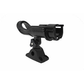 Attwood 5009-4 Heavy Duty Adjustable Rod Holder with Combo Mount, Black Finish