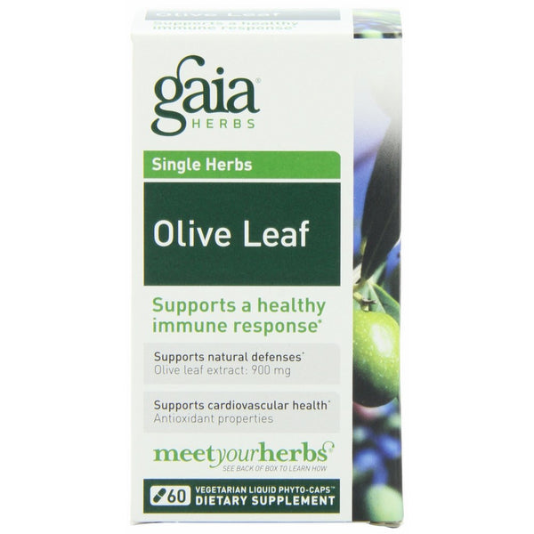 Gaia Herbs Olive Leaf Liquid Phyto-Capsules, 60 Count