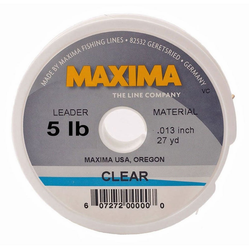 Maxima Fishing Line Leader Wheel, Clear, 5-Pound, 27-Yard