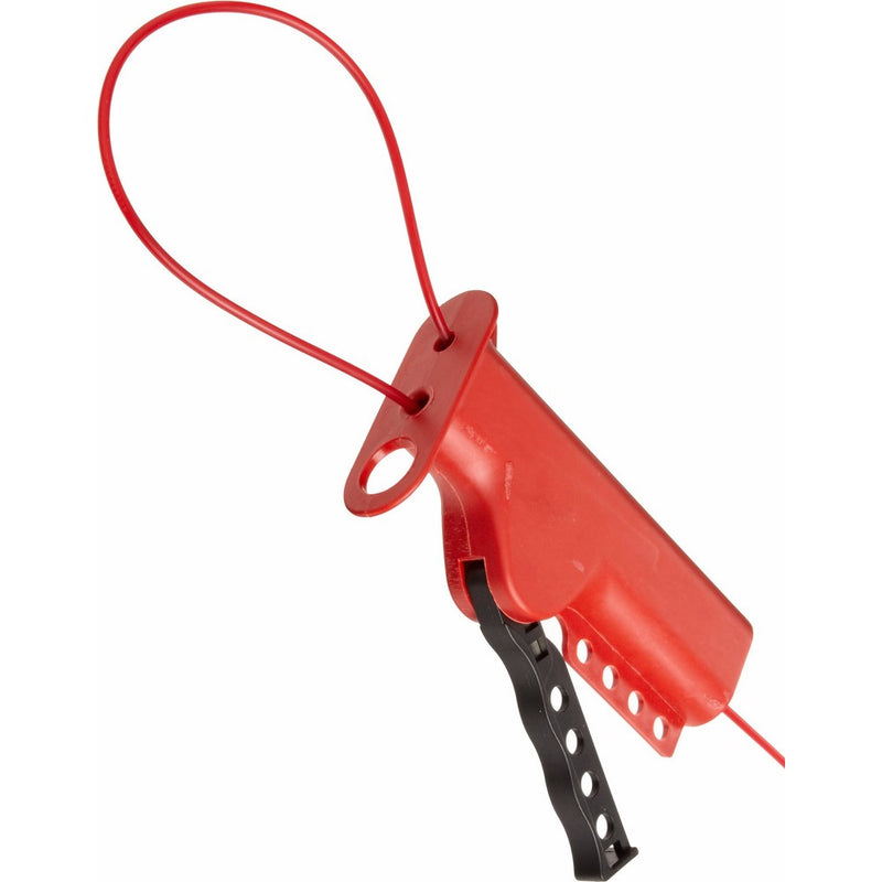 Brady All-Purpose Glass-Filled Nylon Cable Lockout, with 1/8" Diameter Nylon Cable, 8' Length