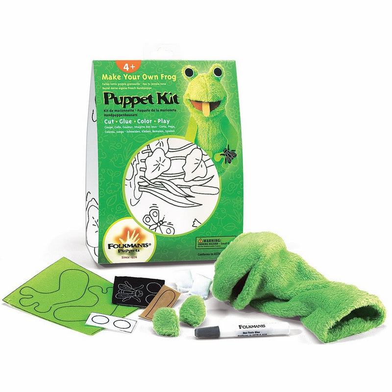 Folkmanis Frog Hand Puppet Craft Kit