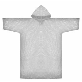 SE EP11A-CL Emergency Poncho with Hood and Sleeves in Clear