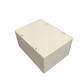 BUD Industries JB-3956 Steel NEMA 1 Sheet Metal Junction Box with Lift-off Screw Cover, 6" Width x 8" Height x 4" Depth, Gray Finish