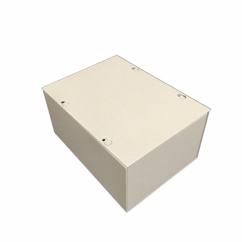 BUD Industries JB-3956 Steel NEMA 1 Sheet Metal Junction Box with Lift-off Screw Cover, 6" Width x 8" Height x 4" Depth, Gray Finish