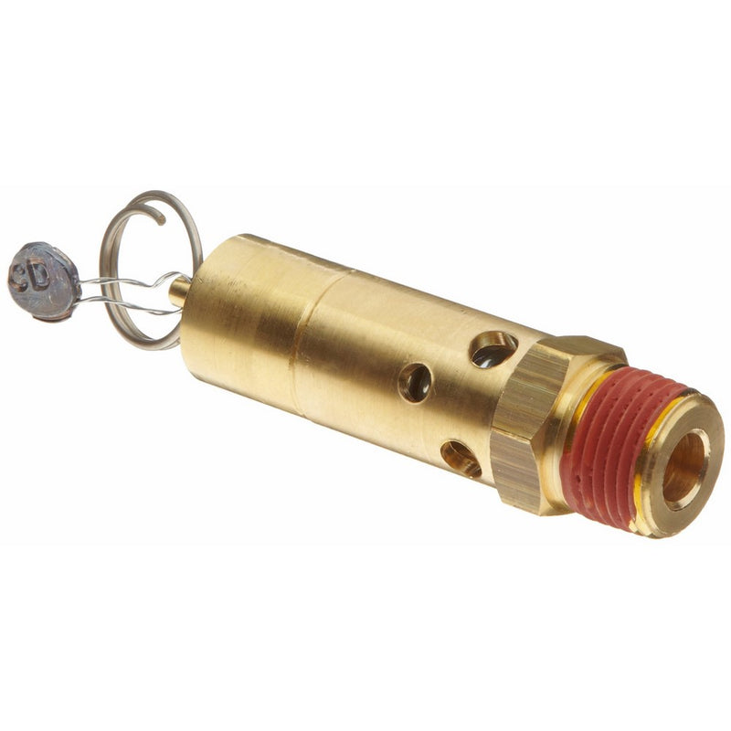 Control Devices SF Series Brass ASME Safety Valve, 200 psi Set Pressure, 1/2" Male NPT