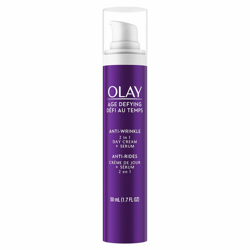 Olay Age Defying Anti-Wrinkle 2-in-1 Day Cream Plus Face Serum, 50 mL