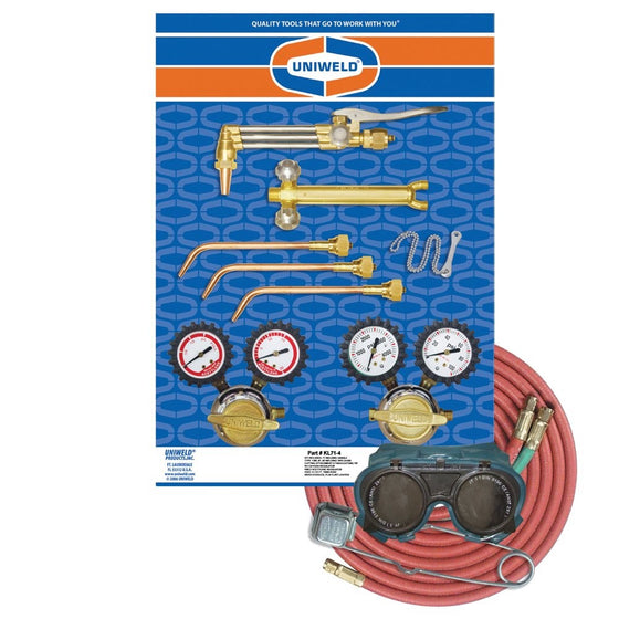 Uniweld KL71-4 Patriot Weld, Braze and Cut Outfit
