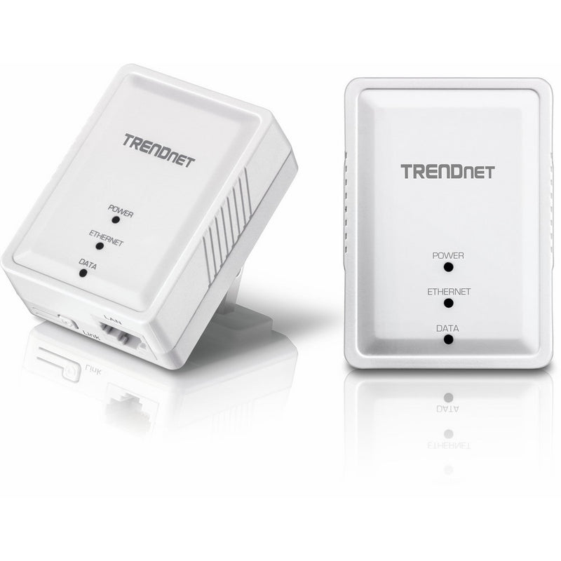 TRENDnet Powerline 500 AV Mini Network Starter Kit, Includes 2 x TPL-406E Adapters, TPL-406E2K