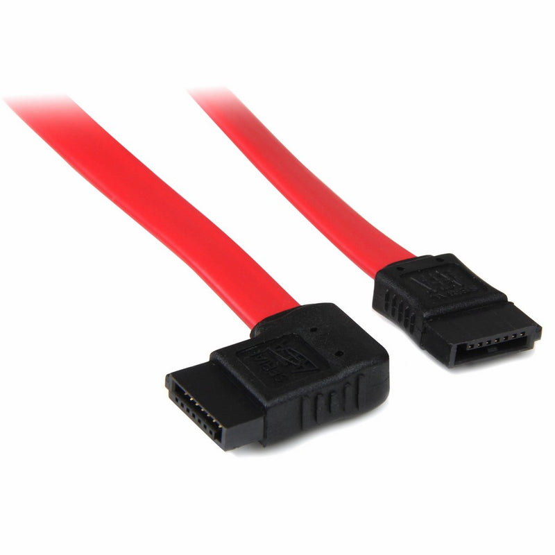 StarTech.com 12-Inch SATA to Right Side Angle Serial ATA Cable (SATA12RSA1)