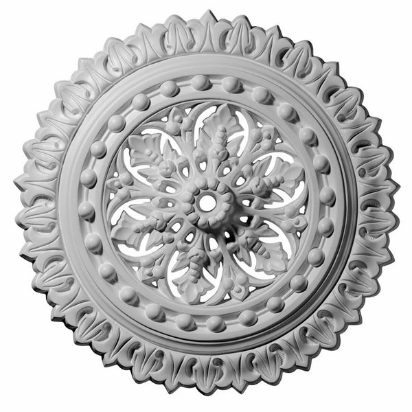 Ekena Millwork CM18SK 18 1/2-Inch OD x 1 1/8-Inch ID x 1 1/2-Inch Sellek Ceiling Medallion