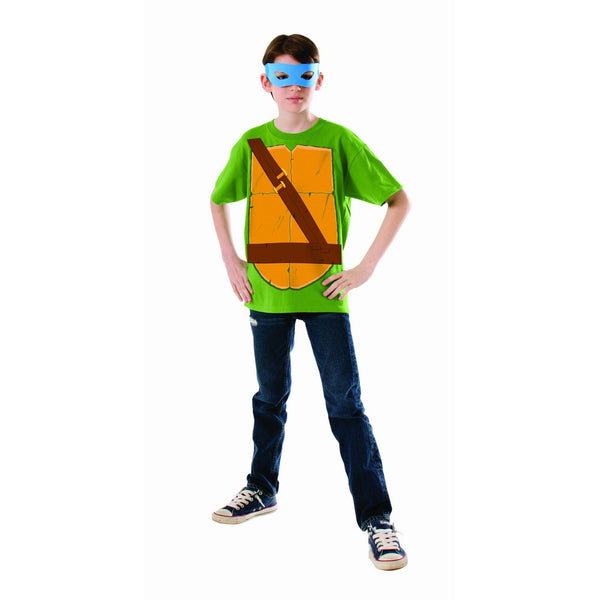 Teenage Mutant Ninja Turtle Child's Leonardo Costume Top and Eye Mask, Small