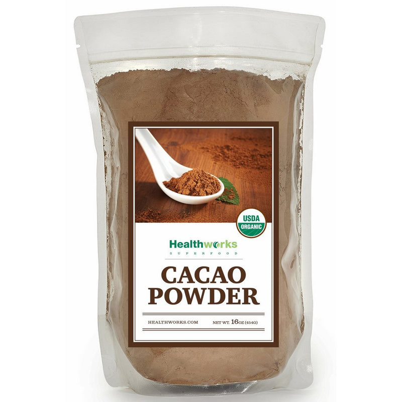 Healthworks Cacao Powder Organic, 1lb