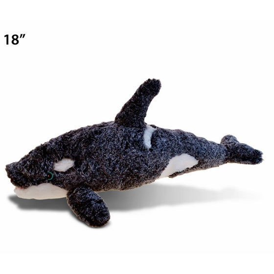 Puzzled Super Soft Killer Whale Plush, 18"