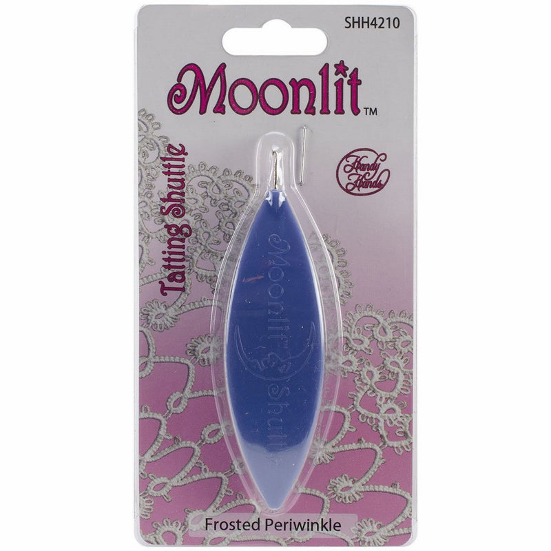 Handy Hands 438256 Moonlit Tatting Shuttle with Hook-Frosted Periwinkle