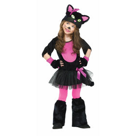 Fun World Costumes Baby Girl's Miss Kitty Toddler Costume, Black/Pink, Small