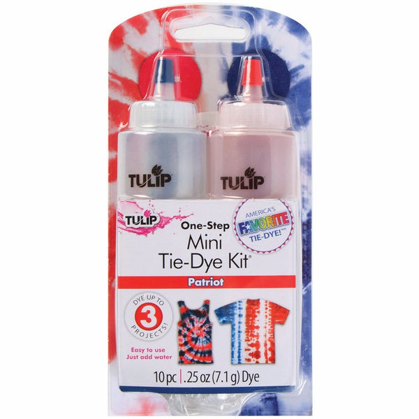 Tulip One-Step Tie Dye Kit, Mini, Patriot, 2-Pack