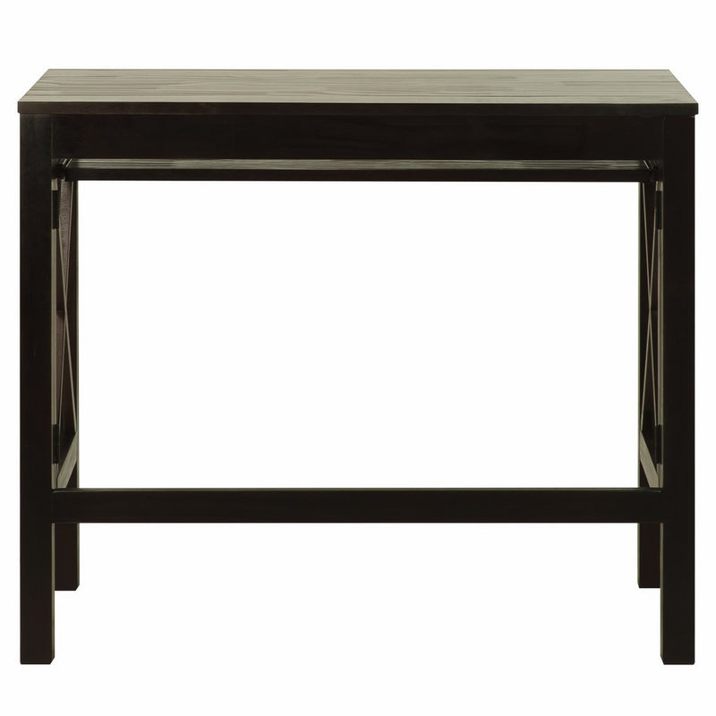 Casual Home Montego Folding Desk with Pull-Out Tray-Espresso