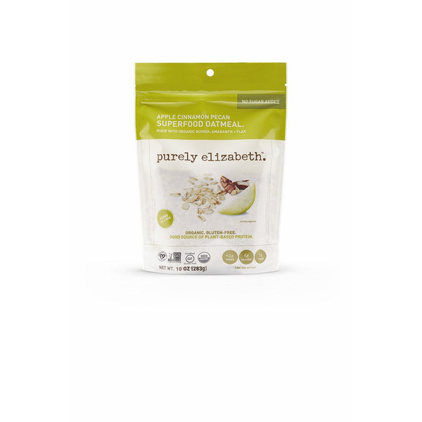 Purely Elizabeth Gluten-Free, Organic, Superfood Oatmeal, Apple Cinnamon, 10 Ounce