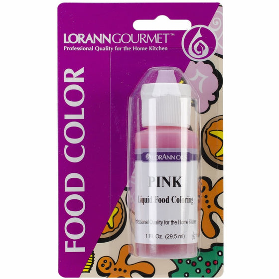 Lorann Oils Liquid Food Color, 1-Ounce, Pink