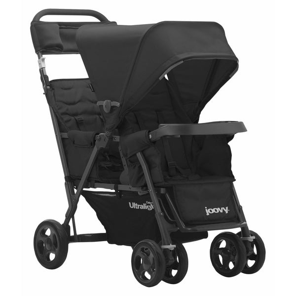 JOOVY Caboose Too Ultralight Graphite Stand-On Tandem Stroller, Black