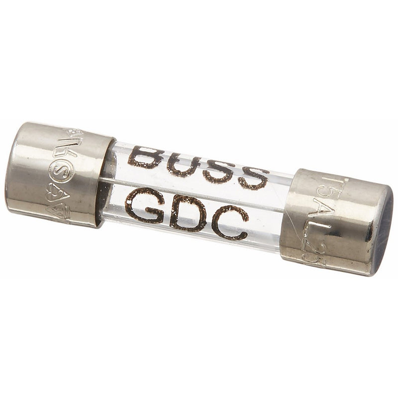 Bussmann BP/GDC-5A 5 Amp Glass Time Delay, Low Breaking Capacity Cartridge 250V Carded UL Recognized, 2-Pack