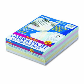 Pacon 101145 Array Colored Bond Paper, 24lb, 8-1/2 x 11, Assorted Marble Pastels, 500 Shts per Ream