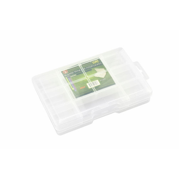 SE 8721BB 11-Compartment Plastic Storage Container with Lock