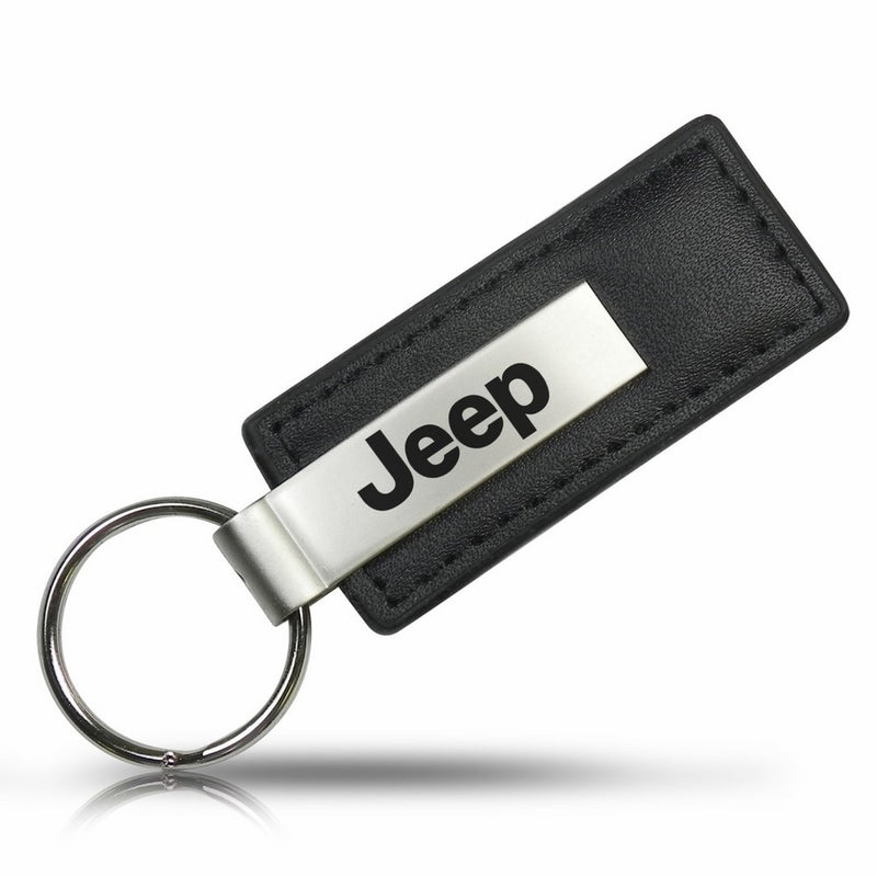Au-tomotive Gold Jeep Keychain & Keyring - Premium Leather