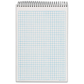Tops Docket Gold Spiral Steno Book, Quadrille Rule, 6 x 9 Inches, White, 100 Sheets per Pad (63825)