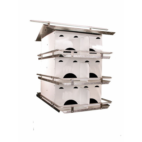 Birds Choice 3-Floor-12 Room Purple Martin House with Starling Resistent Holes