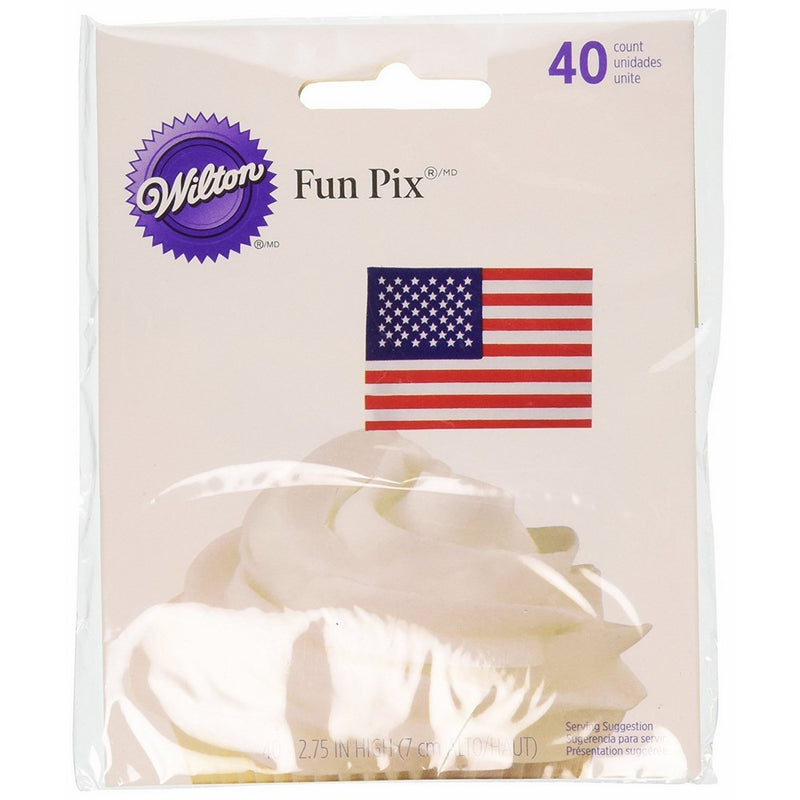 Wilton 2113-704 Patriotic Party Picks, 40-Pack
