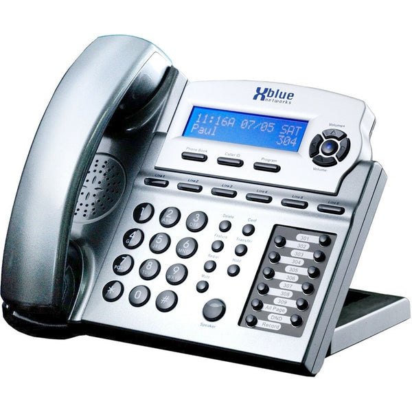 XBlue X16 Small Office Phone System 6 Line Digital Speakerphone - Titanium Metallic (XB1670-86)