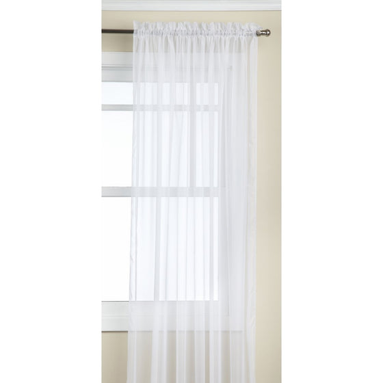 Stylemaster Sheer Voile  Elegance 60" X 95", Panel White