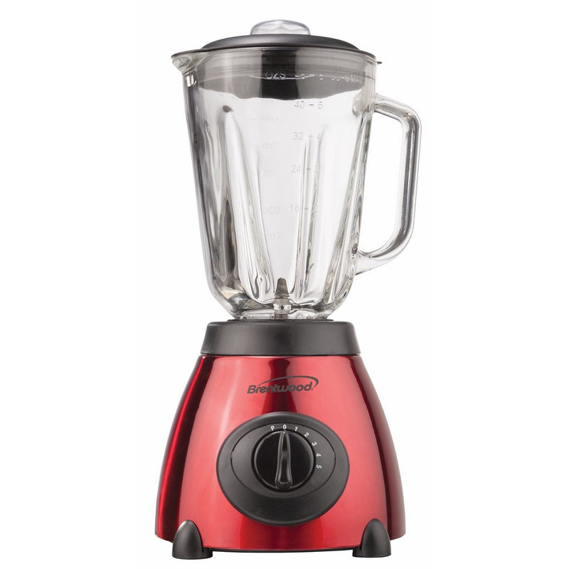 BrentwoodAppliances JB-810 Classic Stainless Steel Blender, Red
