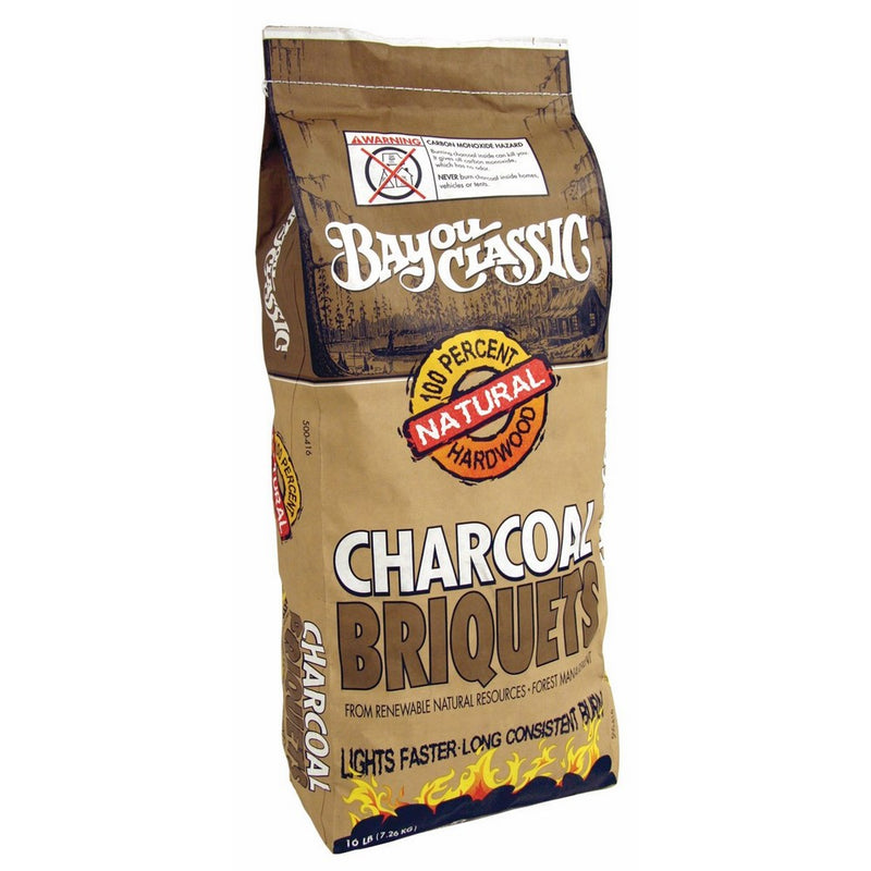 Bayou Classic 500-416, 16-lbs Bag Natural Charcoal Briquets