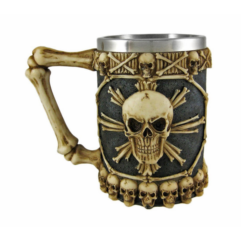 Cool Ossuary Skull Beer Stein Tankard Skulls