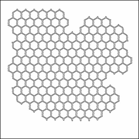 Crafters Workshop TCW6X6-239 Template, 6 by 6-Inch, Mini Chicken Wire