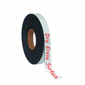MasterVision Tape Roll Magnetic Dry Erase , 1" x 50' White
