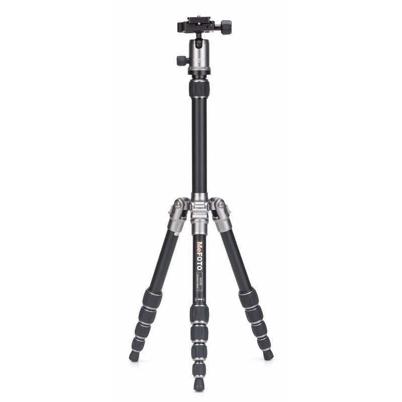 MeFOTO Classic Aluminum Backpacker Travel Tripod Kit - Titanium (A0350Q0T)