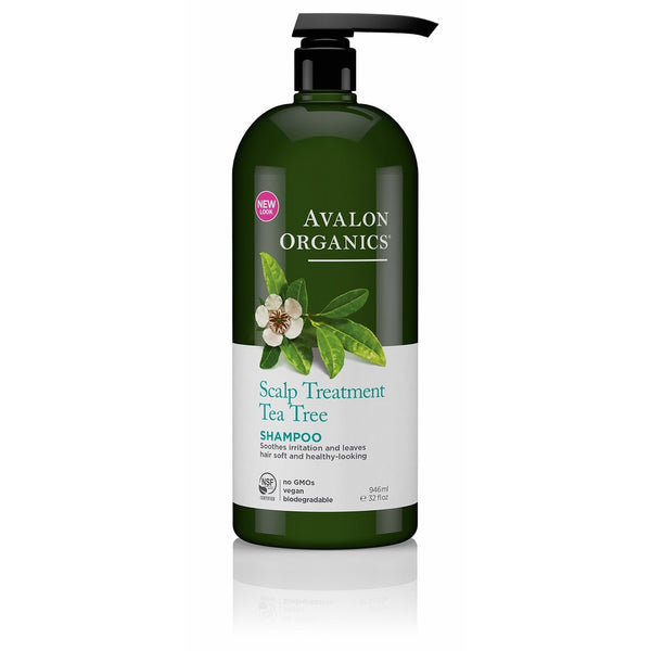 Avalon Organics Shampoo, Scalp Treatment Tea Tree, 32 Fluid Ounce