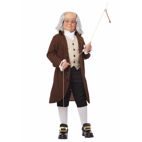 California Costumes Colonial Man/Benjamin Franklin Child Costume, Large