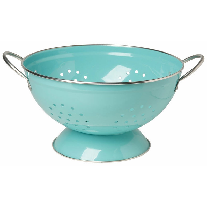 Now Designs Metal Colander, 3-Quart, Turquoise