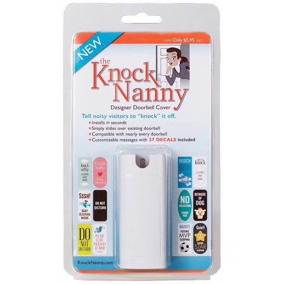 Knock Nanny Door Bell Cover, White