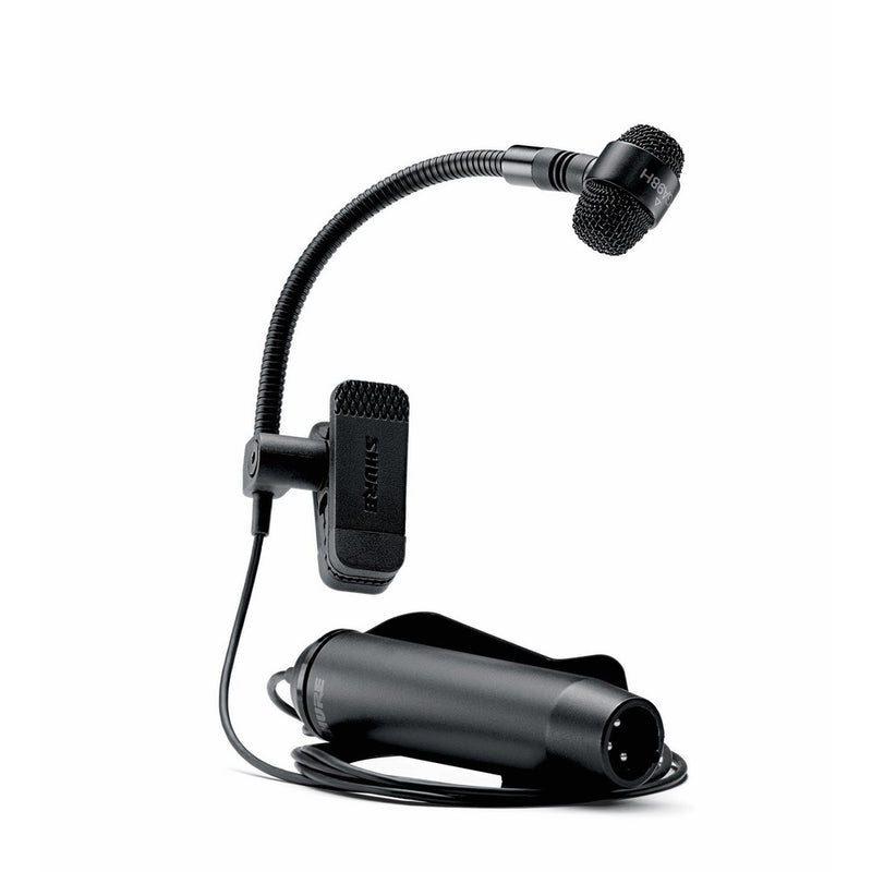 Shure PGA98H-XLR Cardioid Condenser Gooseneck Instrument Microphone with 15' XLR-XLR Cable