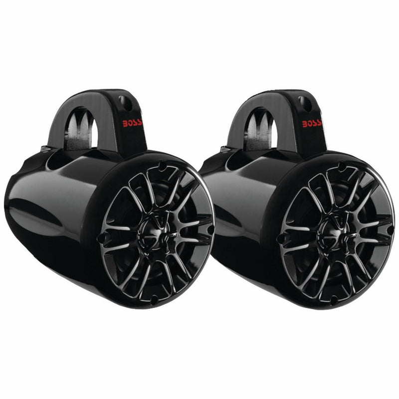 BOSS Audio MRWT40 400 Watt (Per Pair), 4 Inch, Full Range, 2 Way, Weatherproof, Marine Grade Roll Cage/Waketower Speaker System (Sold in Pairs)