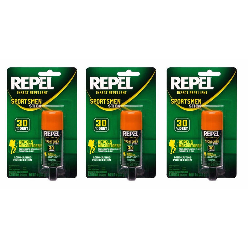 Repel 94119-1 Sportsmen Insect Repellent Stick, 1-Ounce, Pack of 3 (PACK OF 3)