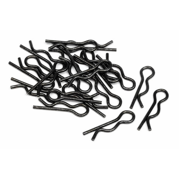 HPI Racing 75106 Body Clip, 6mm, Black, 20-Piece