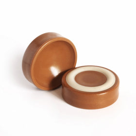 Slipstick CB600 Furniture Wheel Caster Cups / Floor Protectors with Non Skid Rubber Grip (Set of 4 Grippers) 1-3/4 Inch - Caramel