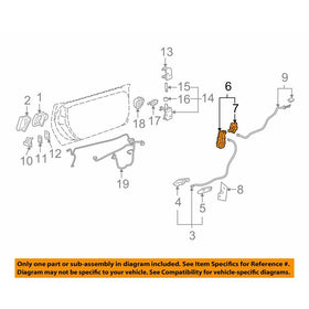GENERAL MOTORS 88956758 LOCK ASMFRT S D